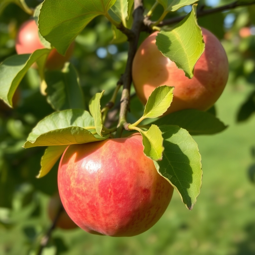 iPhone Cute Apple On Tree Aesthetic Background
